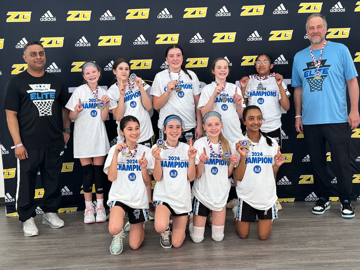 easternpaeliteg's tweet photo. Congrats to our 5th Grade (2031) National team for their championship weekend at the @Zerogravitybb Jr 76er Hoops Challenge!

Congrats Girls!

@EasternPAElite
@zg_midatlantic https://t.co/0YOnHzfUs1