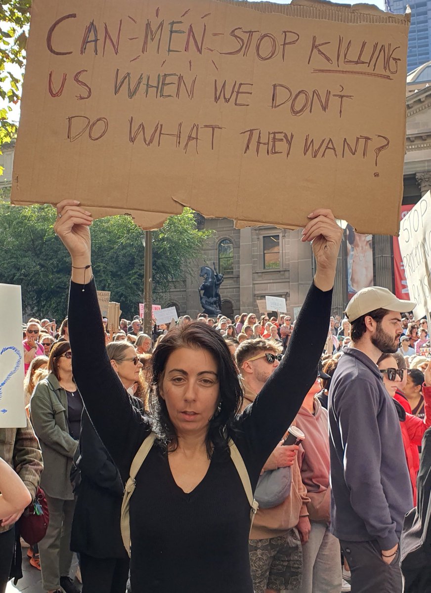 4 / The murder is the end of the line, the start of the line begins in every day society where men don't treat women properly.   #march4justicemelbourne #march4justiceau #domesticviolence #whatwereyouwearing