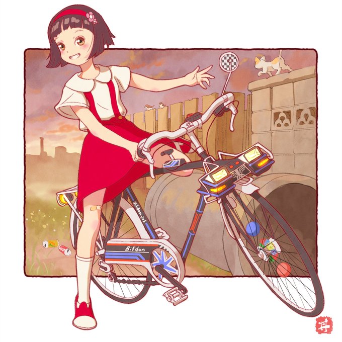 「自転車 乗る」のTwitter画像/イラスト(新着)