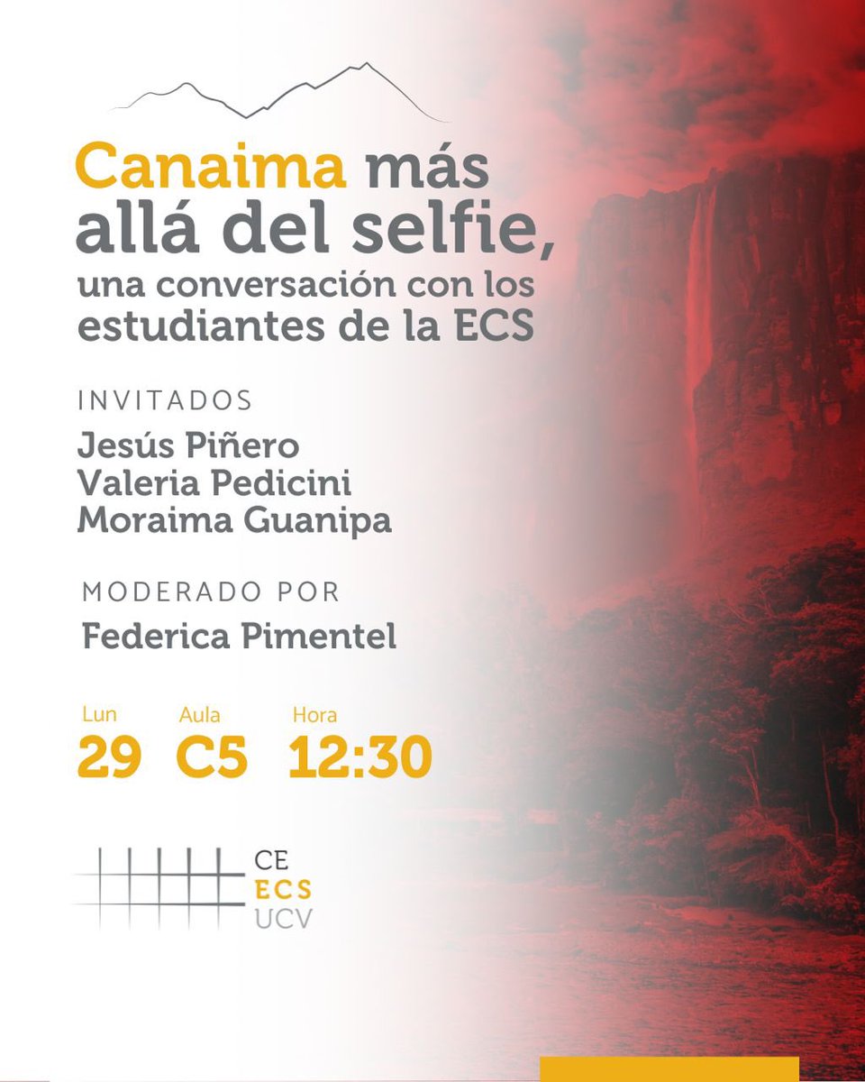 jesus_pinero's tweet photo. Es el turno de la UCV. Mañana estaremos conversando sobre cómo y por qué hicimos "Canaima de carne y huesos" en la Escuela de Comunicación Social, de donde egresé hace cinco años. @haticos, una institución en el periodismo, estará con nosotros. Y @fedepclaut, la estudiante revelación, moderará la cosa. Imperdible, ¡qué buena manera de regresar a mi escuelita bella!