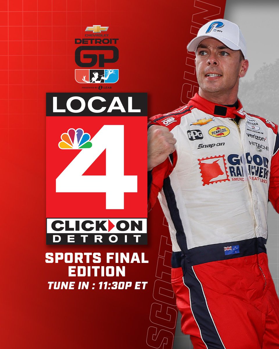 Today’s winner of the Children’s of Alabama Indy Grand Prix, @smclaughlin93 will join @Local4News Sports Final Edition at 11:30P ET.

Learn more about his fifth @IndyCar victory tonight on WDIV Local 4.

#WeDriveDetroit // #INDYCAR // #INDYBHM // #ScottMcLaughlin // #TeamPenske