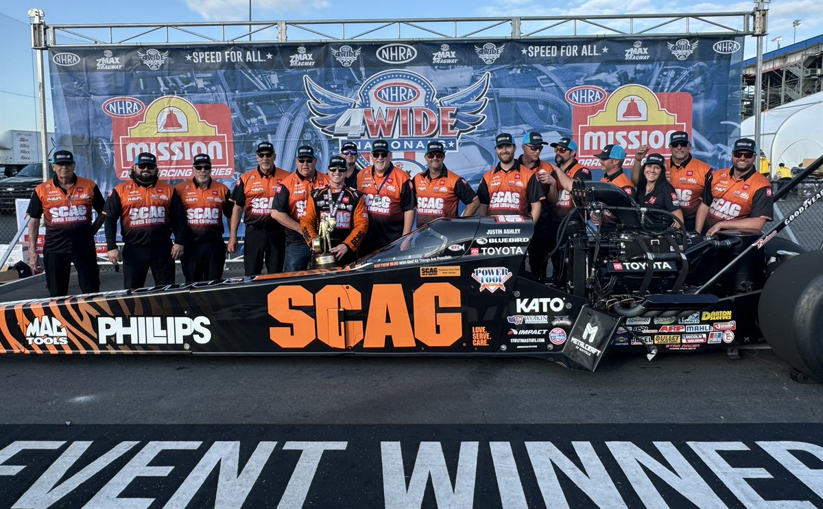 #4WideNats WINNERS! Congratulations to @TheJustinAshley and the entire team for doubling up this weekend. First with the @MissionFoodsUS #2Fast2Tasty Challenge prize, then taking home the National Event Wally 🏆 #PhillipsFamily
