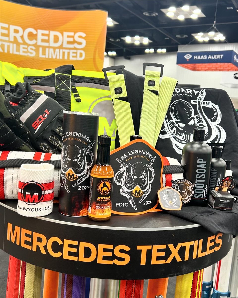 Notorious Fire Co. (@notoriousfireco) on Twitter photo Who got to collab with <a href="/MercedesTextile/">Mercedes Textiles</a> for a second FDIC in a row? Yeah, these notorious cats over here! #firehose #fireman #customprinting Who got to collab with <a href="/MercedesTextile/">Mercedes Textiles</a> for a second FDIC in a row? Yeah, these notorious cats over here! #firehose #fireman #customprinting