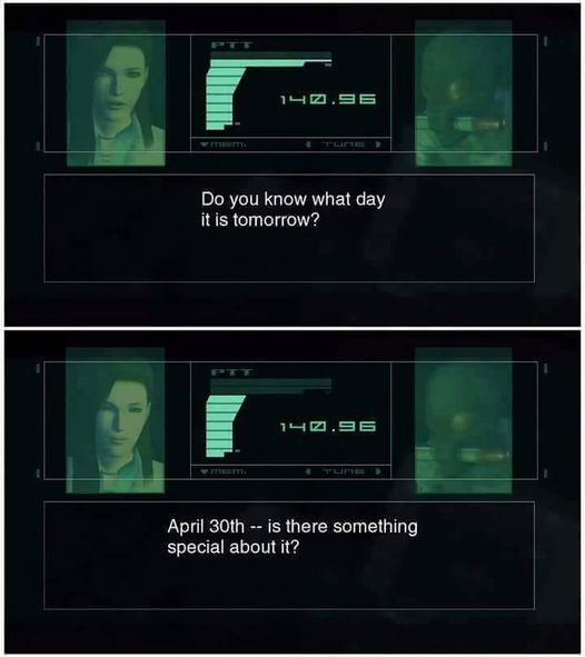 Doctorwoo316's tweet image. #MetalGearSolid 
#April30th
