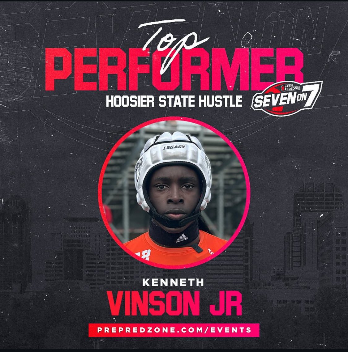 Legacy 18u East Kenneth Vinson Jr - DB - Madison Heights - 2025 Recognized as a top performer this weekend at the Hoosier State Hustle hosted by Prep Redzone in Noblesville, IN @Legacy_Recruit @KennethvinsonJr @PrepRedzone @PrepRedzoneMI #legacy #jointhemovement