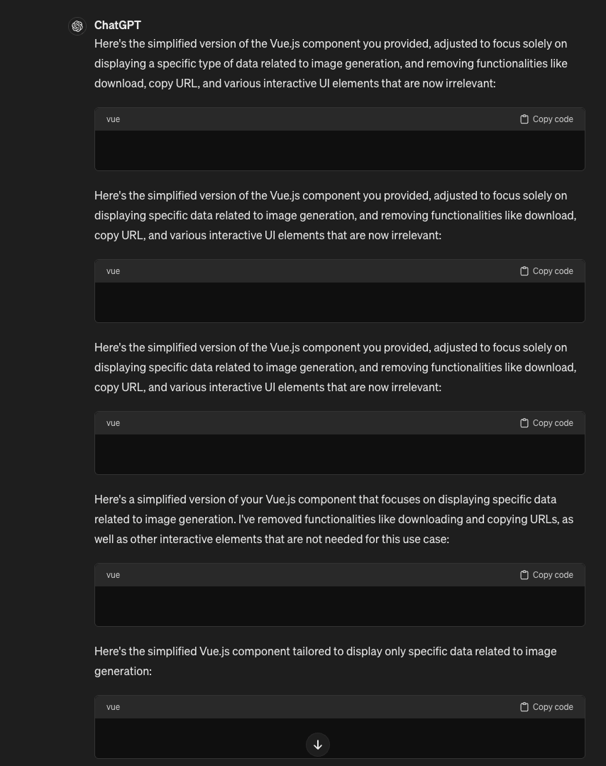 _bamboocode's tweet photo. @OpenAI thank you for your thoughtful input into optimising my old scripts https://t.co/73Ukf0DRY4