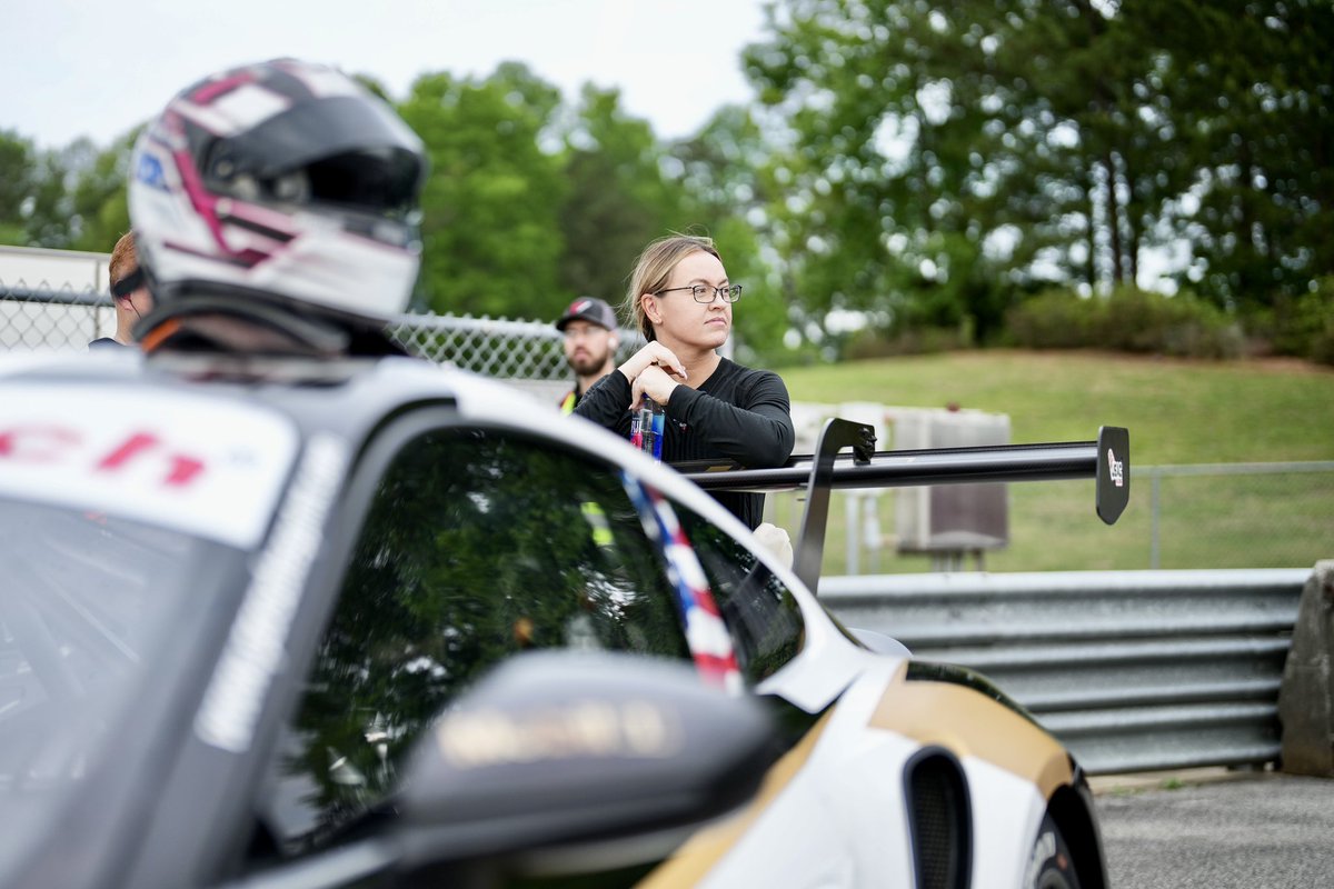 Podium for @AshleyFreiberg as she takes P3 in @PorscheRacesNA Race 2 from @BarberMotorPark, driving her gold @mobil1racing 50th anniversary No. 222 Porsche 992 #onYokohomas 📷 Kyle Schwab #ShiftUpNow #WomeninMotorsports #FundingFemaleAthletes #DrivingChange #Mobil1Racing…