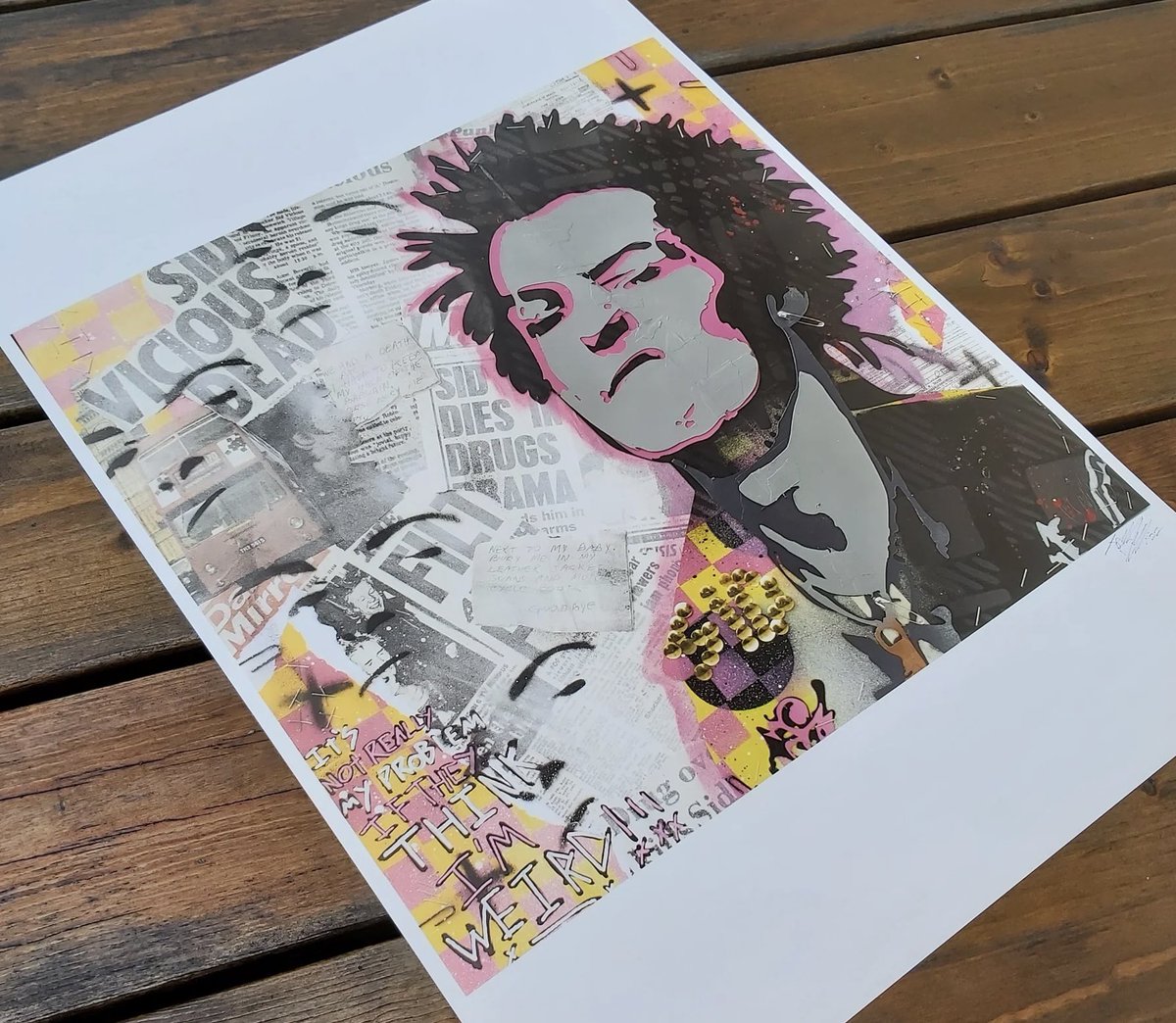 I Love this Sid Vicious Art It so beautiful 🫶🏻🎨🖼️ #SexPistols