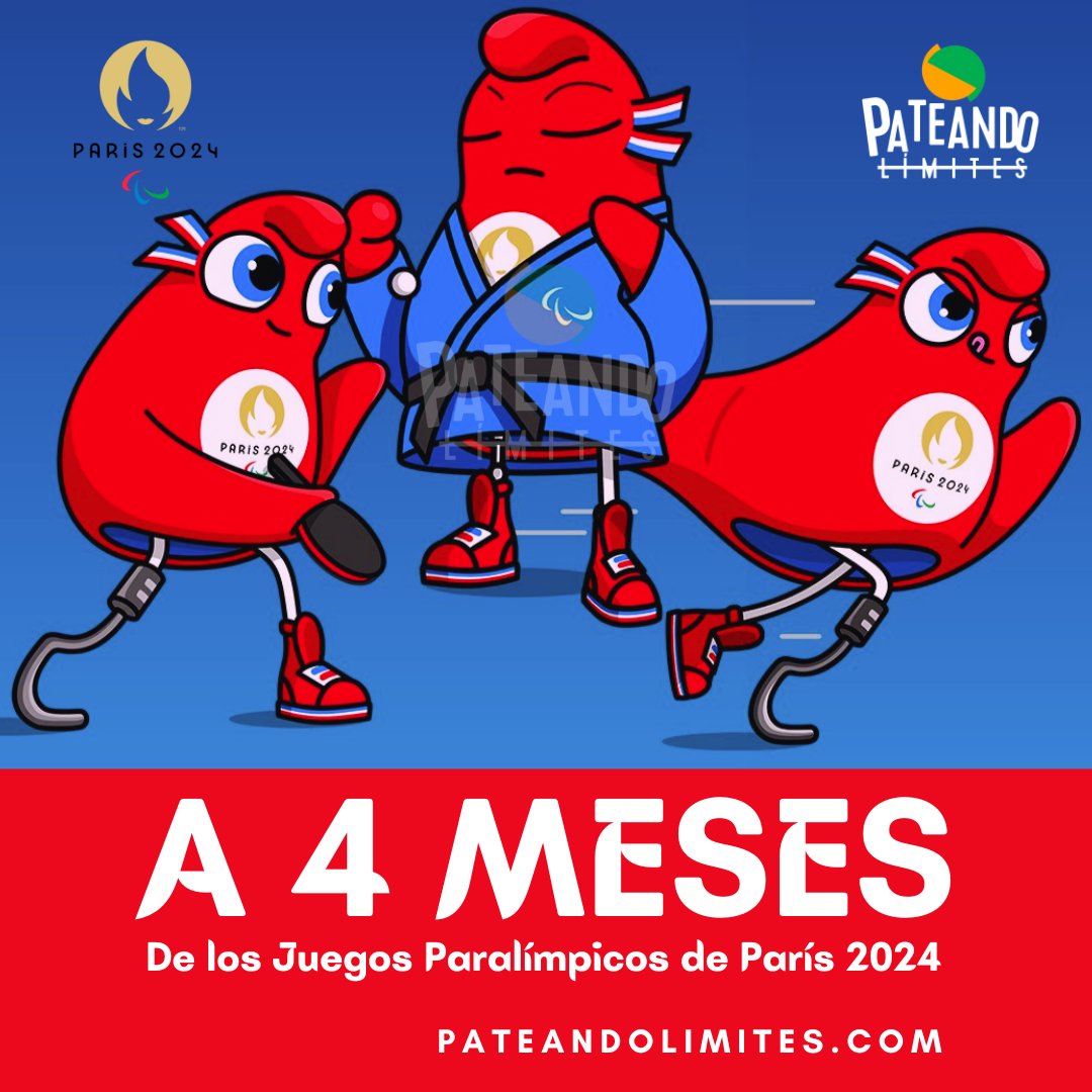 PateandoLimites's tweet photo. #JuegosParalímpicos
JUNTOS🇦🇷 , LOS VAMOS A 🇨🇵VIVIR!
A 4 meses de vivir está gran fiesta, en @pateandolimites nos preparamos para vivir juntos los Juegos Paralímpicos de @Paris2024  
#AlláVamos #Paris2024!

#Argentina #Francia #Paris #Paralympics #DeporteAdaptado https://t.co/2G47nmF60A