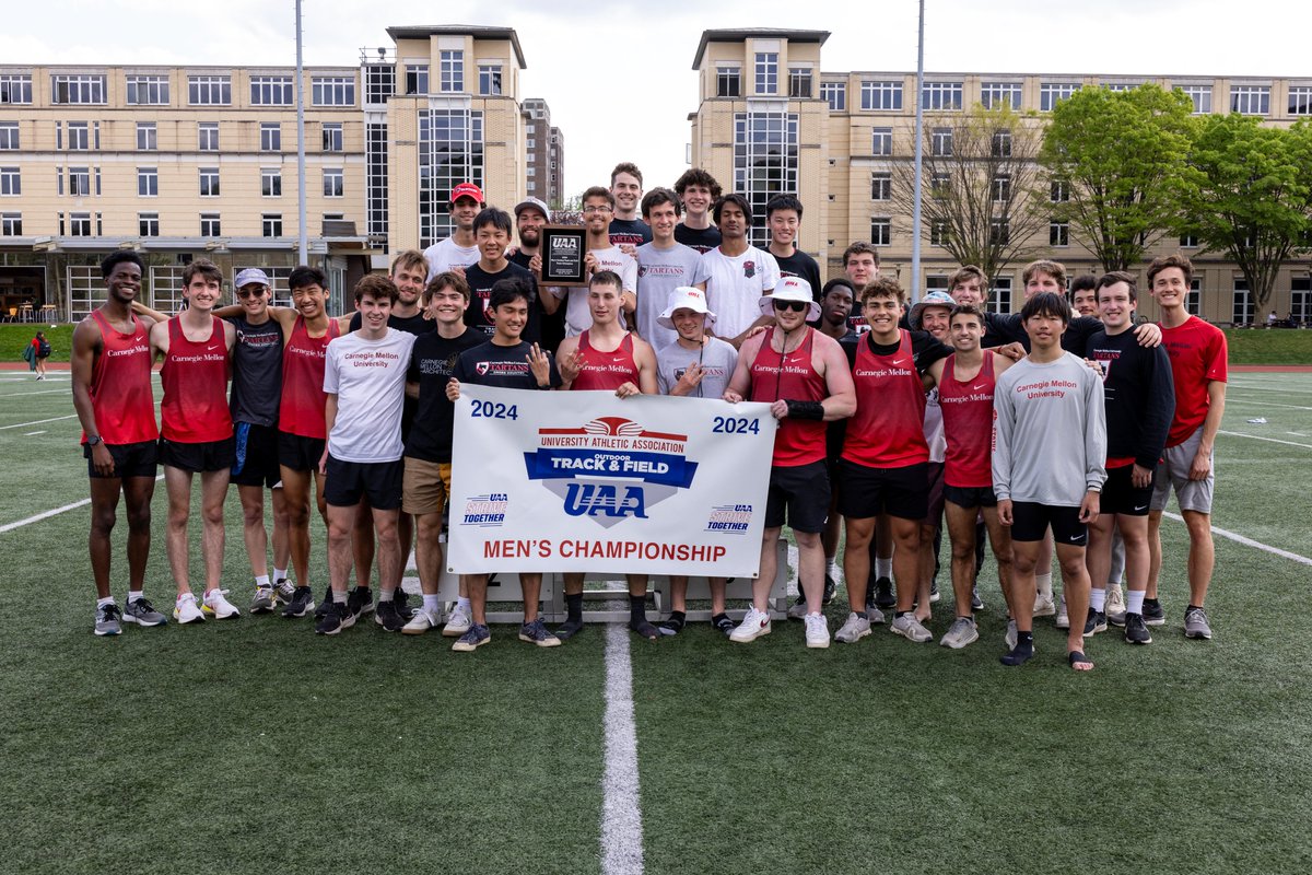Repeat for Carnegie Mellon men! The host Tartans take home the title at the UAA Men's Outdoor Track &amp; Field Championships.