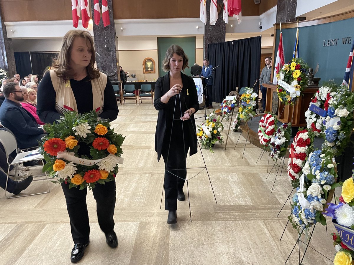 St. John’s & District Labour Council held its Day of Mourning wreath laying ceremony at the Confederation Building today remembering those worker’s killed, injured, or suffered illness at work related incidents. ⁦@SaltWireNews⁩ ⁦@StJohnsTelegram⁩