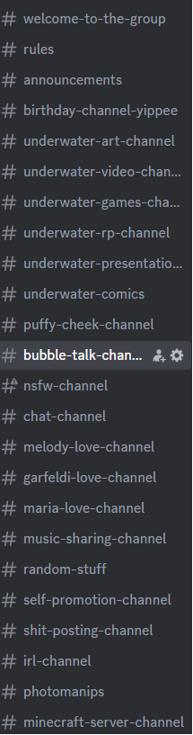 MediaUnderwater's tweet photo. If yall are interested in joining the server here are the channels that we have so far! https://t.co/US0GfGL1ny
