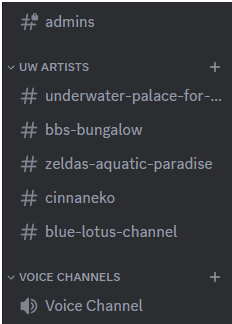 MediaUnderwater's tweet photo. If yall are interested in joining the server here are the channels that we have so far! https://t.co/US0GfGL1ny