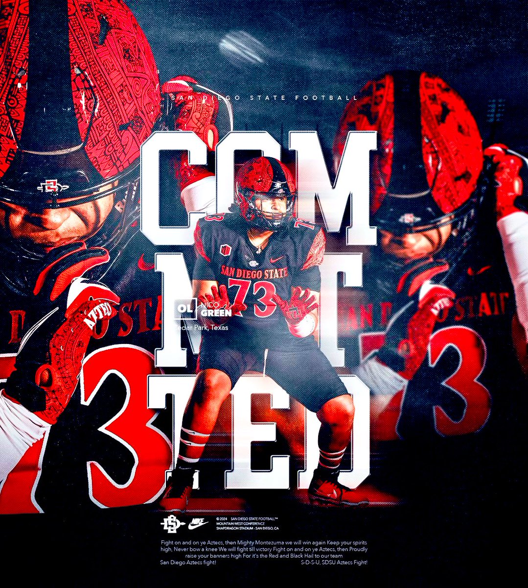nicogreen23's tweet photo. Galatians 6:9 🕊️
 #BetheA1pha #AztecFast #AGTG #Committed  
@aztecfootball 

@TheHC_CoachLew @CoachM_Schmidt 
@SeanDillonSDSU @CoachZacBarton @CoachMattyJ @CoachRLindley @coachswolebol @Jtruong53 @laurenn_barryy https://t.co/YRwQgMFzKE
