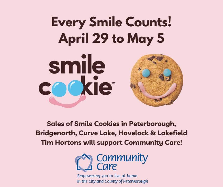 Get your cookies starting tomorrow! We're so thrilled to have been selected again by @TimHortons to receive the proceeds of the Smile Cookie sales from April 29 - May 5, 2024. #EverySmileCounts