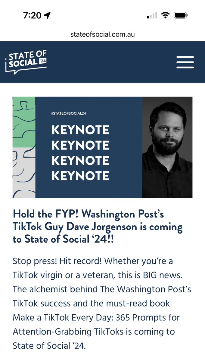 Not sure if you’ve heard, but yeah. We’ve gone BIG this year. 

@davejorgenson is coming to #StateofSocial24 🎉