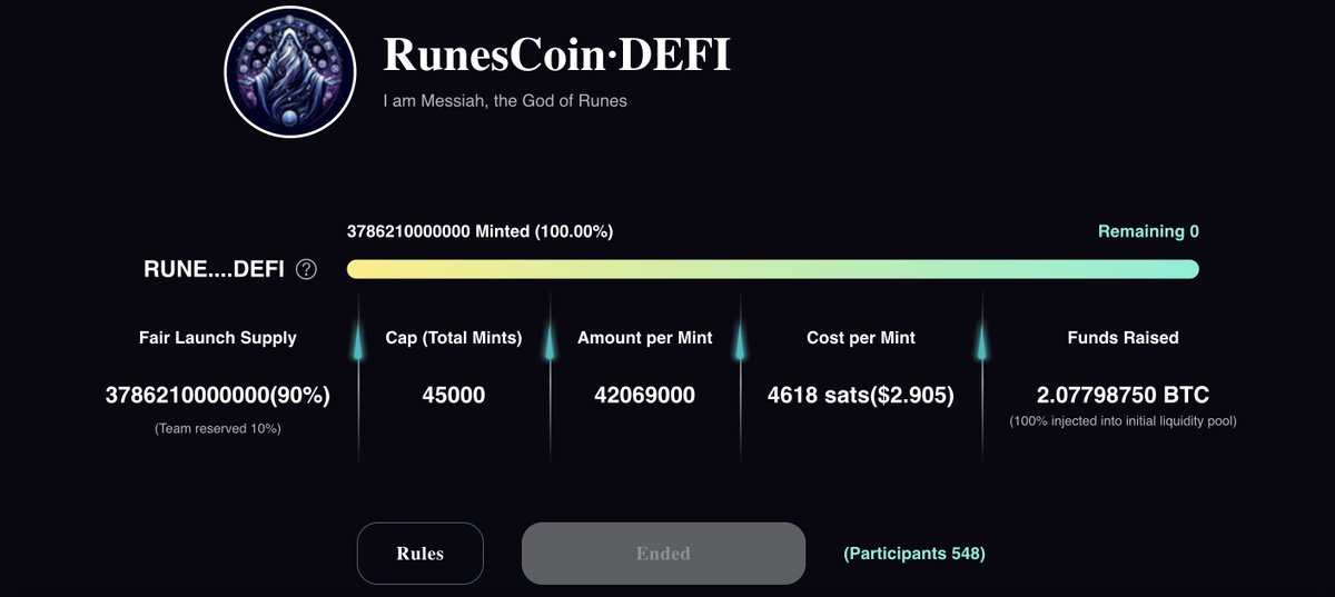 Apparently @dot_swap already built this and RUNESCOIN•DEFI (#713) was the first test subject