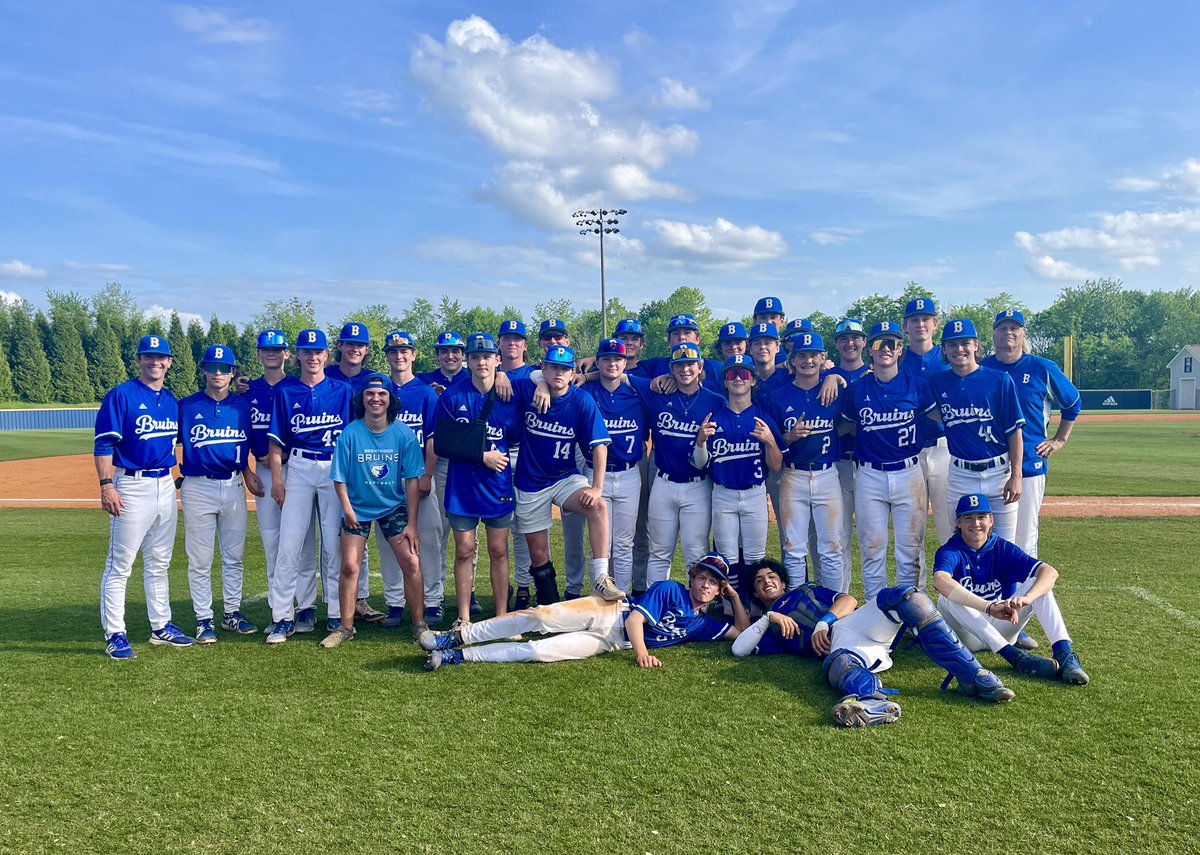 The Brentwood Bruins are the JV District Champions with a 7-4 win against Nolensville! Awesome young group of guys that finished the year strong. @wcsBHS @wcsBHSAD