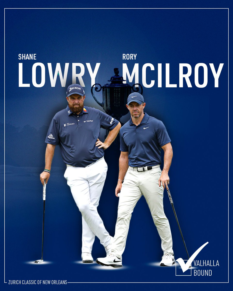 Two best buds, one win! 

Shane Lowry & 2x PGA Champion Rory McIlroy get it done at the Zurich Classic of New Orleans. 

Congrats on the victory, lads! We'll see you in a few weeks at Valhalla! 🏆

#PGAChamp