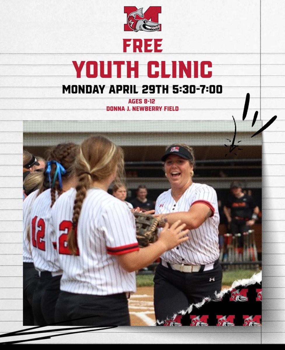 Join Muskingum Softball players tomorrow for instruction. Please bring your own equipment and water bottle. Parents will need to sign a waiver prior to athletes participating. We will have them at the field. We can’t wait to impact the next generation of softball players!