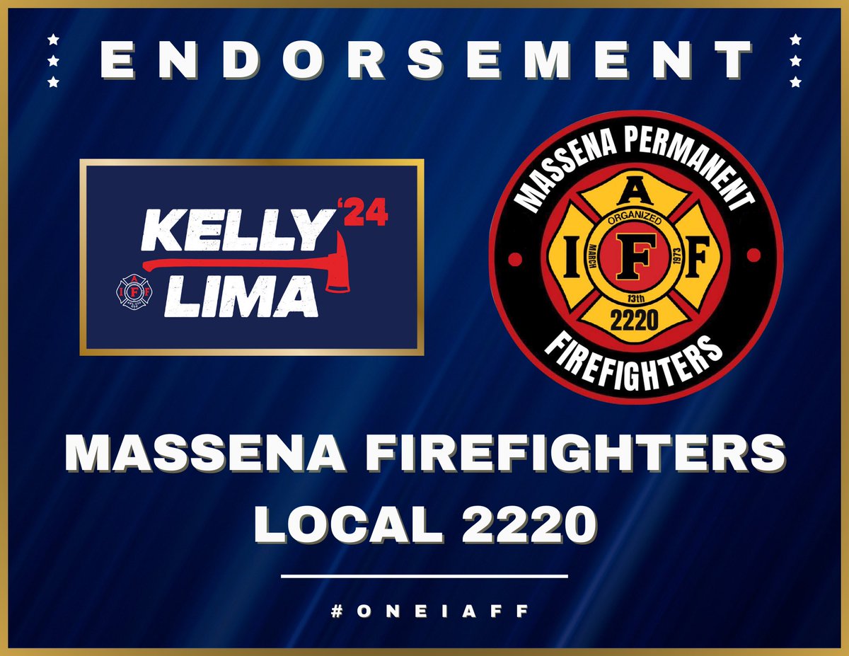 Thank you brothers and sisters in New York with Village of Massena Permanent Firefighters IAFF Local 2220! #OneIAFF