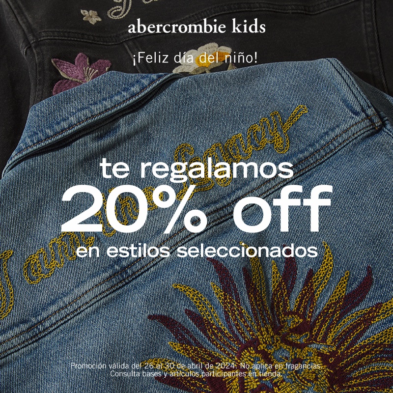 ¡Haz que la moda de tus hijos sea tan única como ellos! 🌟 En Abercrombie Kids, los pequeños podrán personalizar sus prendas con parches exclusivos. Acompáñalos mientras diseñan piezas que reflejen su estilo y personalidad. ¡Haz que cada prenda cuente su propia historia! 🌈