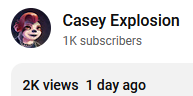 Okay, 1K subscribers and 2K views in 1 day seems pretty good for a new youtube channel? That feels like a big deal to me.