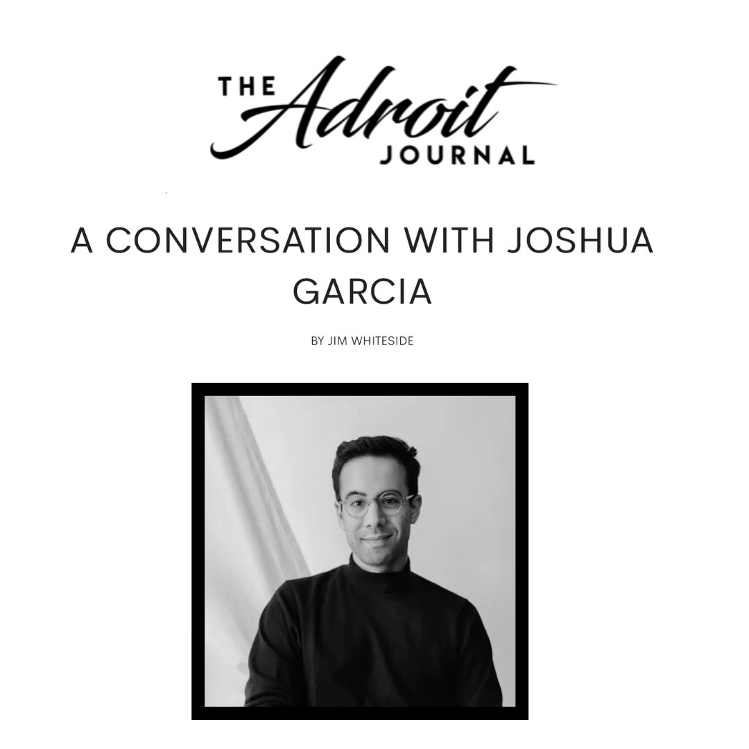 Recently Joshua Garcia, author of Pentimento spoke with Jim Whiteside for the Adroit Journal - read the interview: l8r.it/4MFA #AuthorInterview #ReadMorePoetry #Pentimento .@adriotjournal .@garciajoshxa