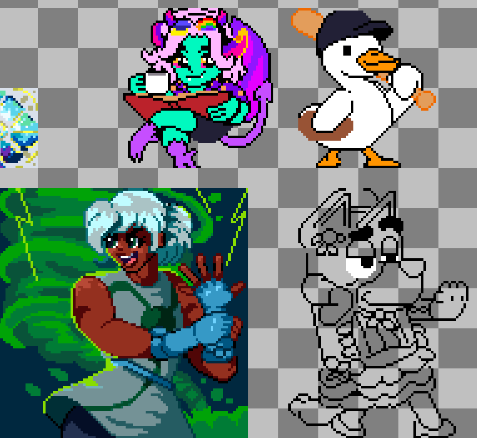 We've got a RANGE of pixelart we'll be cooking up tonight! Swing on by for Sub-Square Sunday! 🖼️🖥️