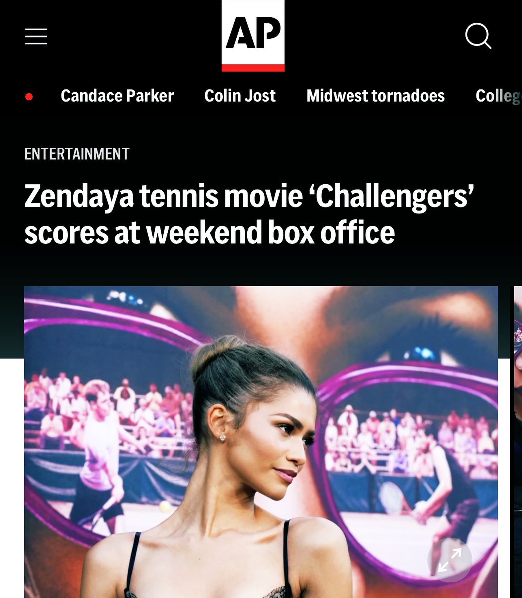 notcapnamerica's tweet photo. The success of Challengers is a star-making story for Zendaya, which is a huge feat for any actor in the current landscape —  devoid of bonafide movie stars — but an especially impressive accomplishment for a Black actress. It’s not a franchise or a comic book and did business. https://t.co/7DKgKbNDIG