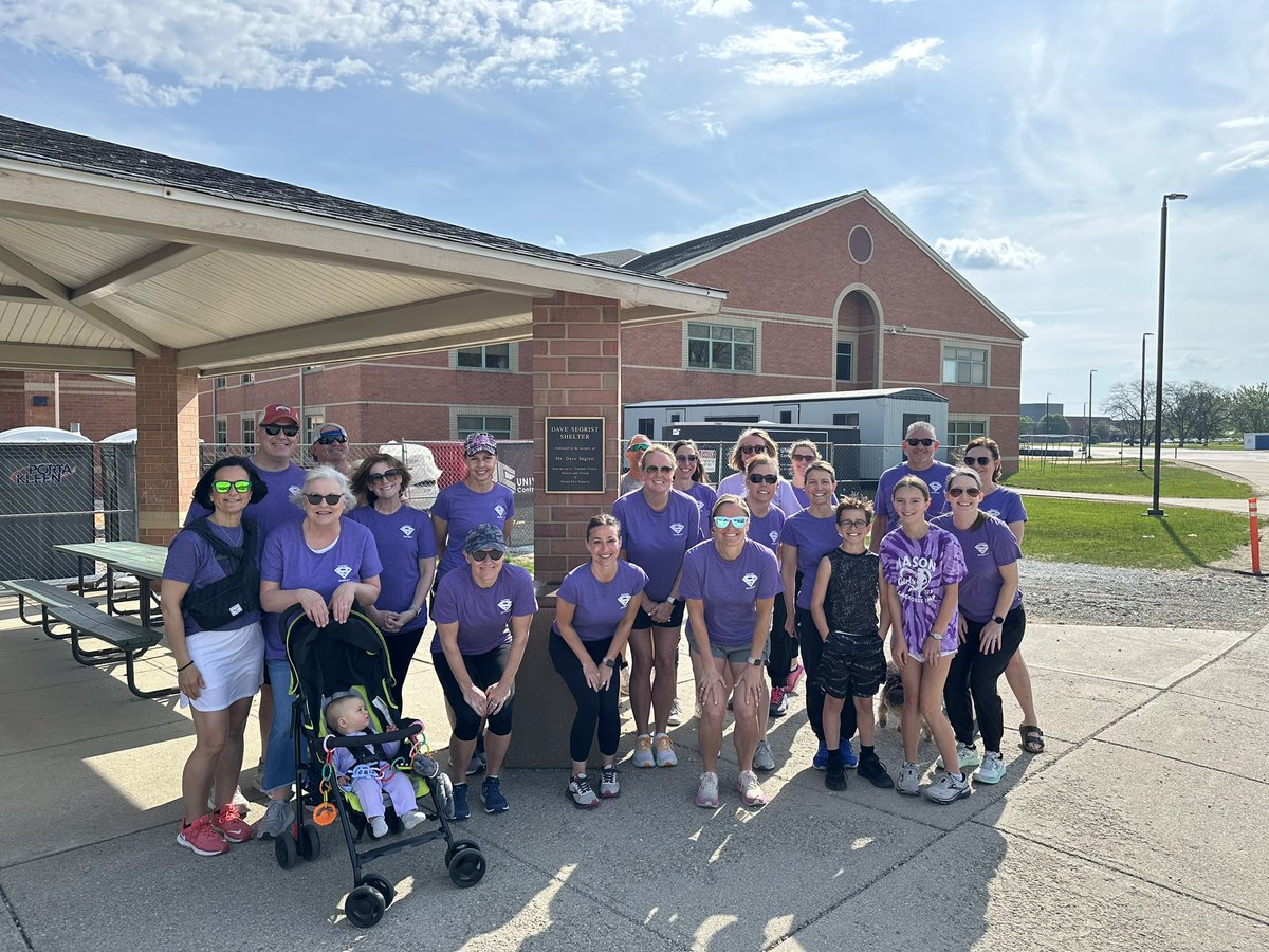 MI staff participated in the Purple Strides Walk for Pancreatic Cancer on a beautiful day.  We were Team Super Segrist to honor our former AP Dave Segrist. We donated money to find a cure for pancreatic cancer and to the Dave Segrist Scholarship Fund. #MIStrong #MIAgainstCancer