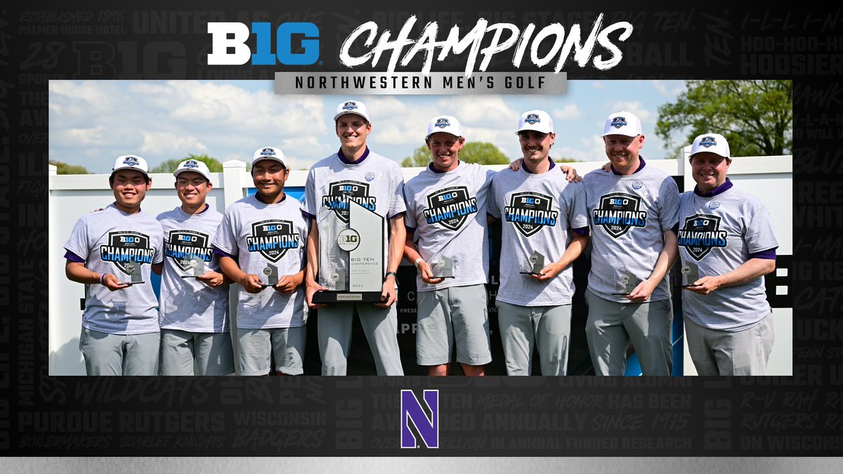 For the first time in 10 years, the Big Ten has a new men's golf champion: bit.ly/4dsPdse @NUGolf_Live x #B1GMGolf