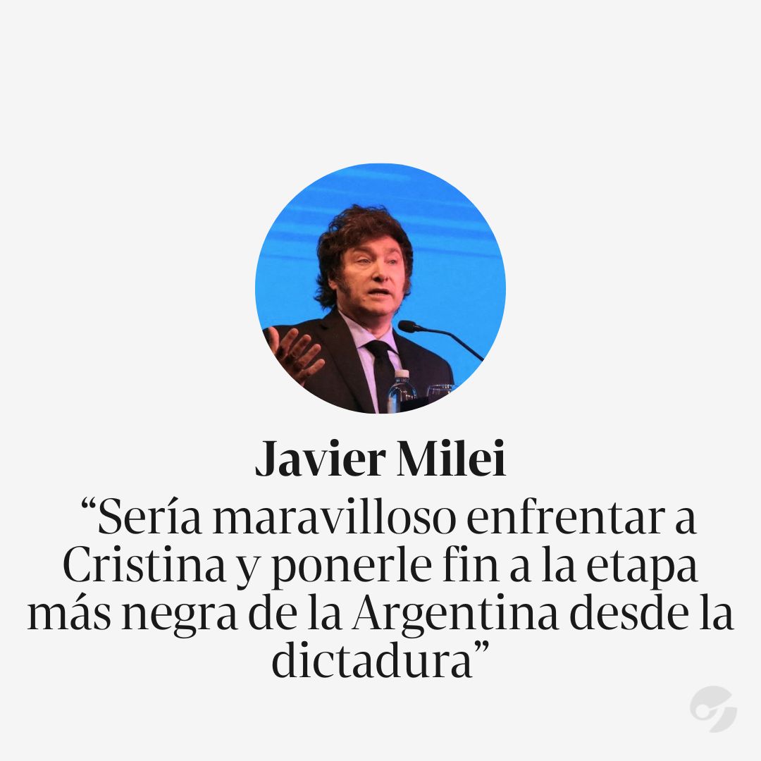 No hay mejor indicador de miedo porque el programa económico pende de un hilo que cuando se ponen a hablar y subir al ring a Cristina… clar.in/3QiALJq