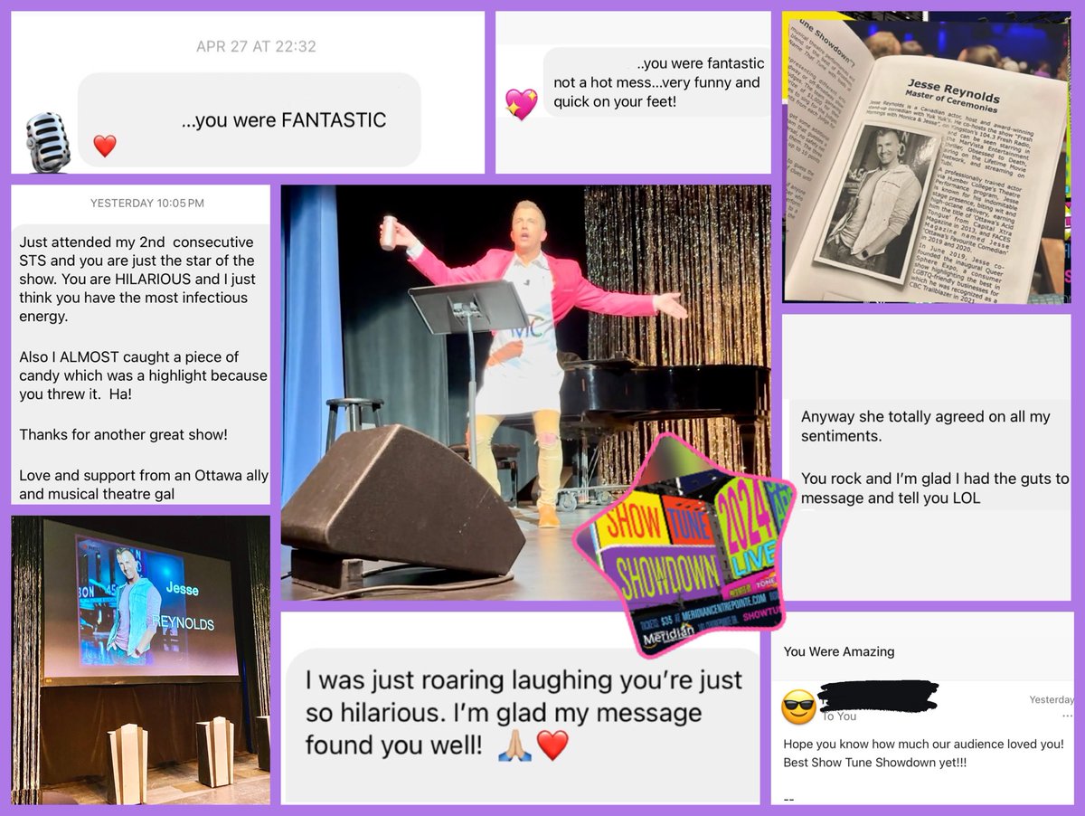 If only I could actually sing, it would have been over for Clay Aiken! 😤🎵 
Another marvelous and #musical #ShowTuneShowdown from <a href="/Queerchorus/">Tone Cluster</a>! ✅ Thanks for putting up with me. 🤪🥂 
Save the date for April 12th, 2025! 🎤🎶🕺💫 #Ottawa