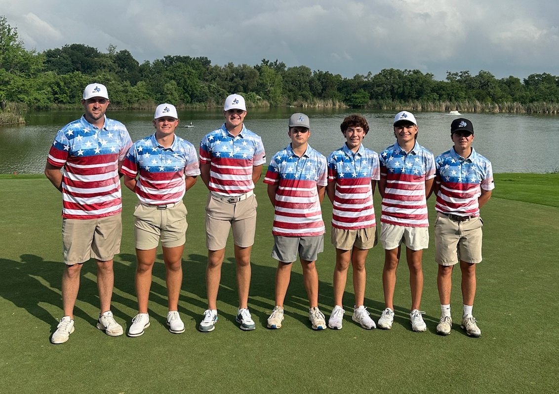 GunterGolf's tweet photo. ✅Travel to Austin
✅State Practice Round 
✅ Patriotic Shirt 
✅Chuy's Pre-Round Dinner

@GunterHSTigers @Gunter_ISD https://t.co/UKl0NAjfv8