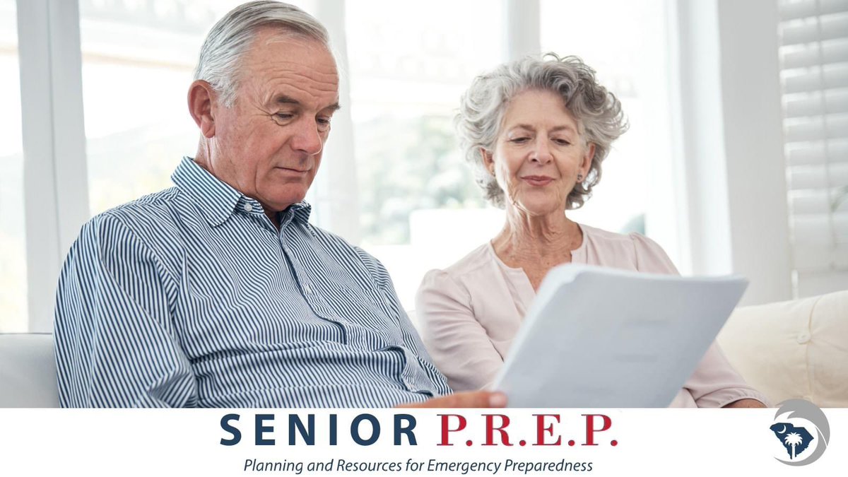 SCEMD's tweet photo. Now is the perfect opportunity to help older adults in securing their finances by reviewing their insurance policies.
This will help them to remain updated regarding their coverage.
For tips about helping older adults prep for disaster, visit https://t.co/60h2XtDrMY

#SeniorPrep https://t.co/086GnLNkN7