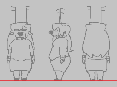 sona turnaround doodle . sorry hes so fat and dumb and stupid