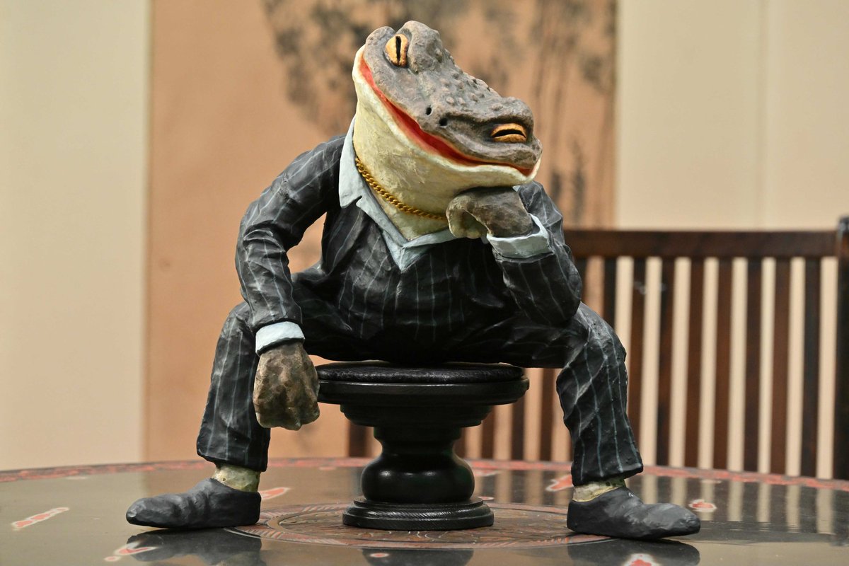 カエル将軍 ART IN GASHAPON カエルの金剛力士像｜ガシャポンオフィシャルサイト