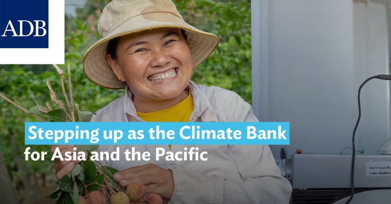 ADBPhilippines's tweet photo. In 2023, ADB committed its highest ever annual amount of climate finance at $9.8 billion. #ClimateBank