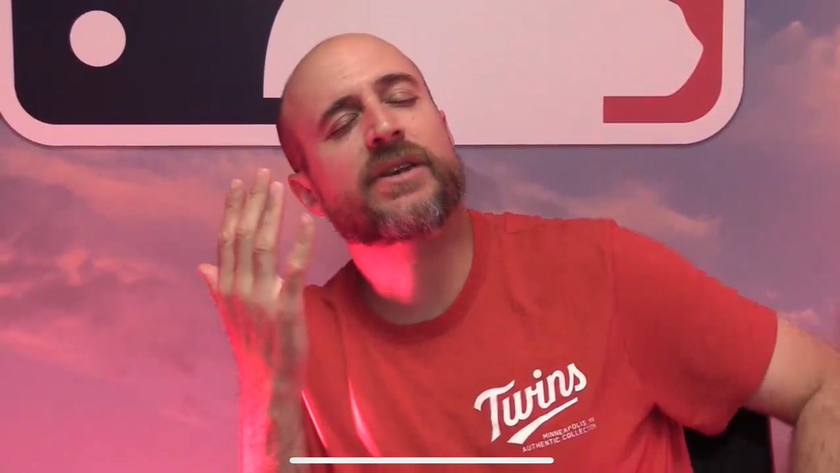 ZPathletic's tweet photo. The many faces of a man trying to explain a home run sausage. https://t.co/w7Iz3zTkVY