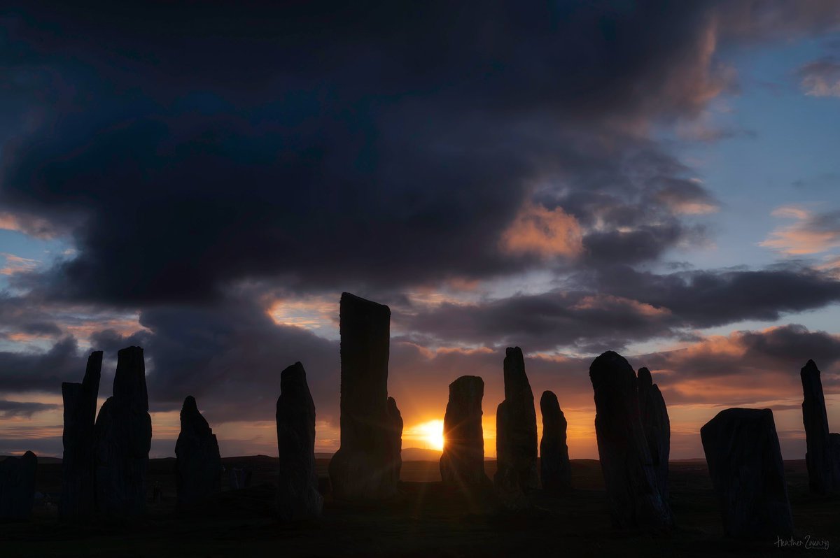 One last shot from the Calanais standing stones on the Isle of Lewis. The goal is to get the sun rays which you can see a bit. It’s hard to get the correct spot & with 6 other photographers it’s difficult to move without being in someone’s way. #Scotland #StandingStones