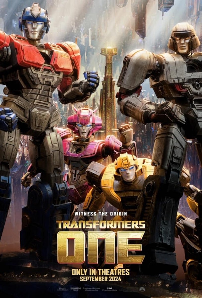 @DiscussingFilm You know what else we got a first look of?

TRANSFORMERS ONE; it’s a movie that focuses on the relationship between Optimus Prime and Megatron before the war for cybertron happened, and it releases on September 20 and is animated by ILM who did Ultraman Rising!