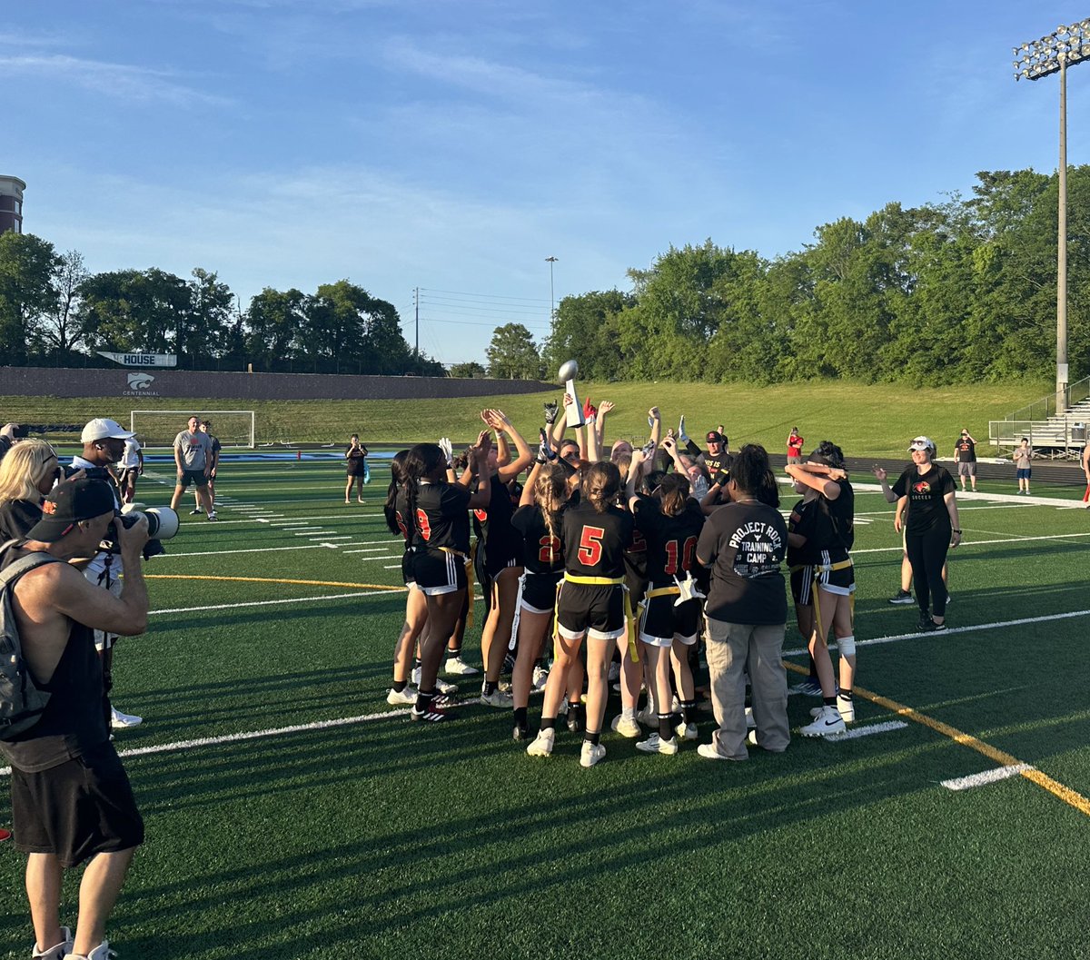 wcsCOAthletics's tweet photo. Ravenwood defeats Page 28-21 for their 3rd straight Flag Football Championship. 
#GFFTournament @NFLFLAG https://t.co/Aq1C4fYVZw