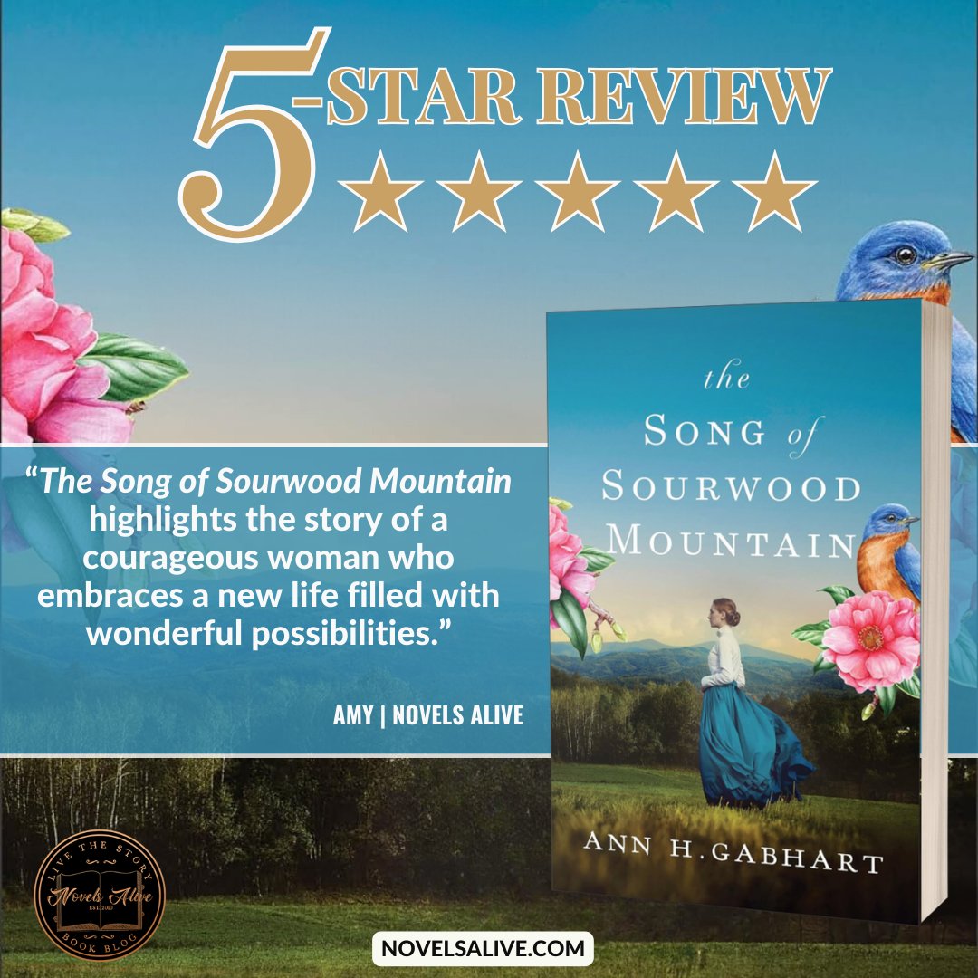 5-STAR REVIEW🌟🌟🌟🌟🌟: THE SONG OF SOURWOOD MOUNTAIN by Ann H. Gabhart @AnnHGabhart @RevellBooks 👉THE SONG OF SOURWOOD MOUNTAIN highlights the story of a courageous woman who embraces a new life filled with wonderful possibilities. bit.ly/4bfLEDw #bookreview #books