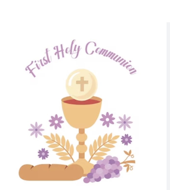 Congratulations to the students last weekend and today that received their First Communion. Welcome to the table of the Lord.