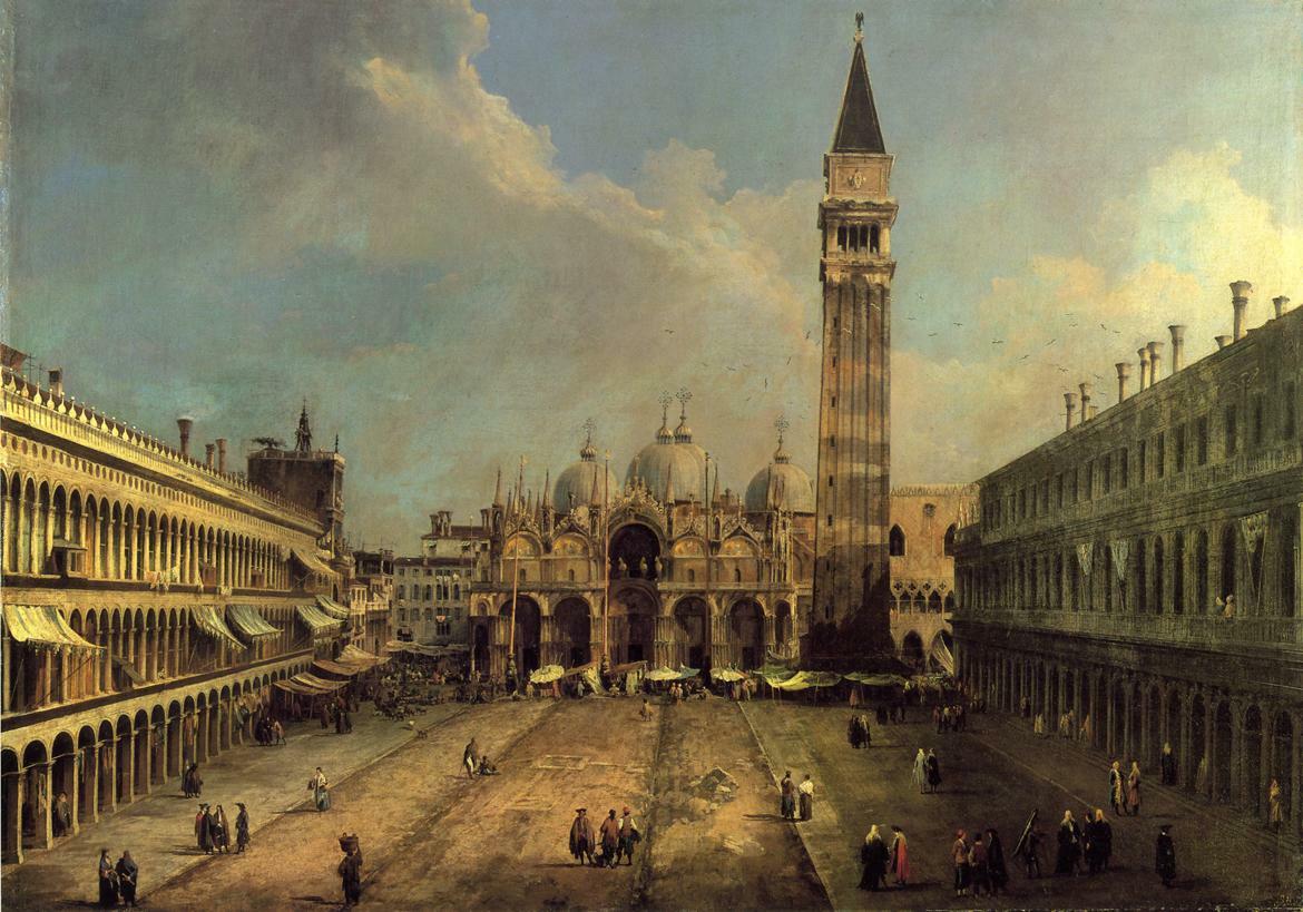 Piazza San Marco Looking East along the Central Line, 1723 #canaletto #baroque wikiart.org/en/canaletto/p…
