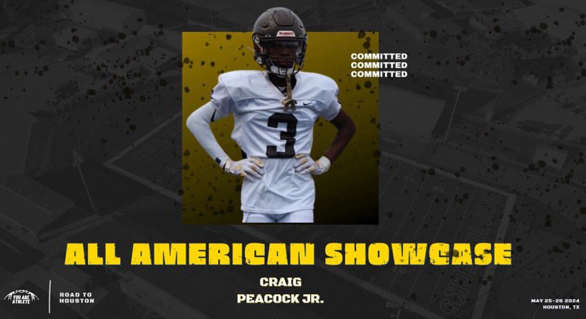 #AGTG Grateful to be invited to the @youareathlete All American Showcase in Houston, TX! Excited to showcase my skills against the best in the nation. @RoadToHouston @HilltoppersFB @PrepRedzoneIL @EDGYTIM @HiramGrigsbyJr @_Coach_Kirkland @CoachWalkerIV @CoachSantana_…