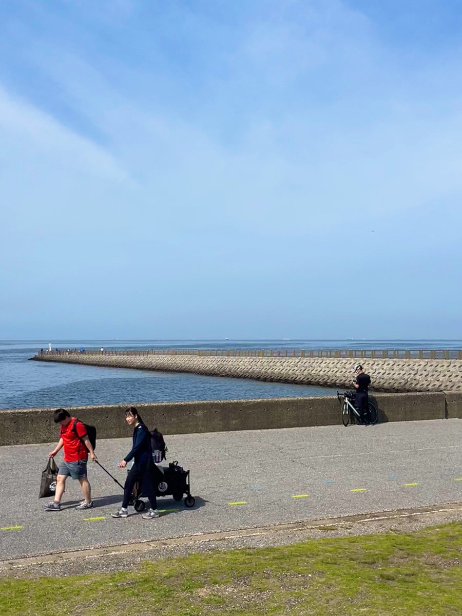 昨日が山だったので今朝は海。
#サイクリング #ポタリング #稲毛海浜公園