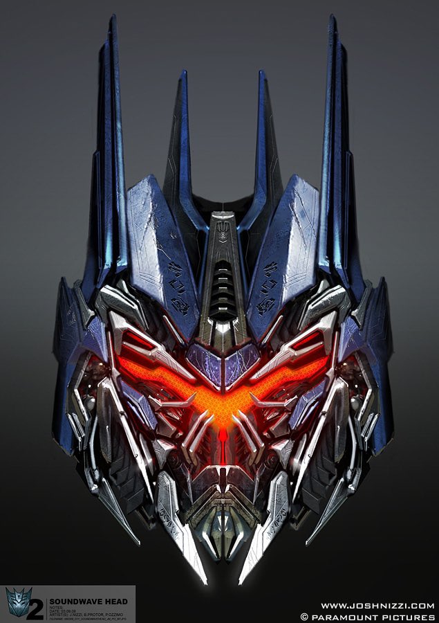 Soundwave head design concept art (Transformers Revenge Of The Fallen)