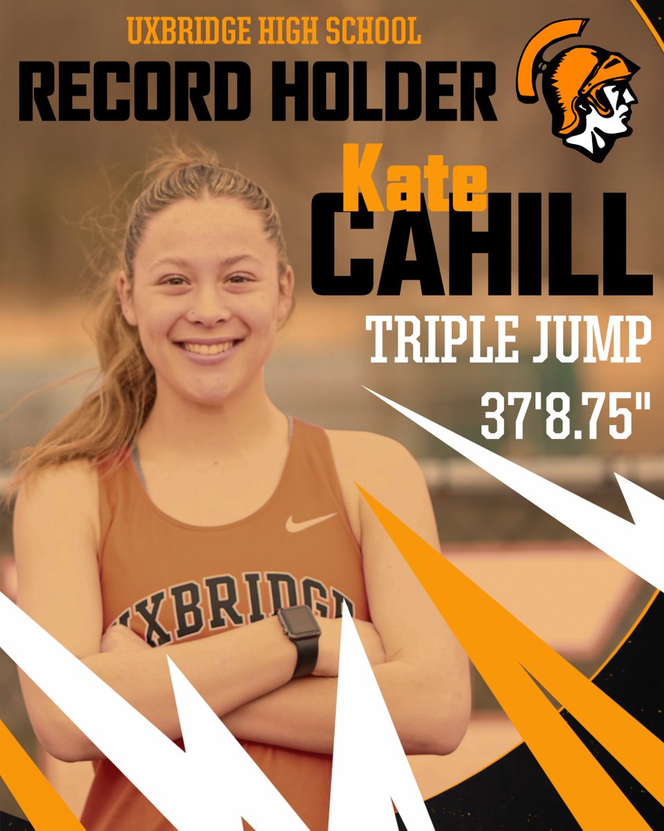 RECORD ALERT: <a href="/katecahill_/">kate cahill</a>  broke the School Triple Jump Record by over an inch yesterday at the District E Relays to surpass her sister &amp; Hall of Famer Emily Cahill's record from 2013. Our track &amp; field records are familiar with the Cahill name. Congrats Kate! #SpartanPride